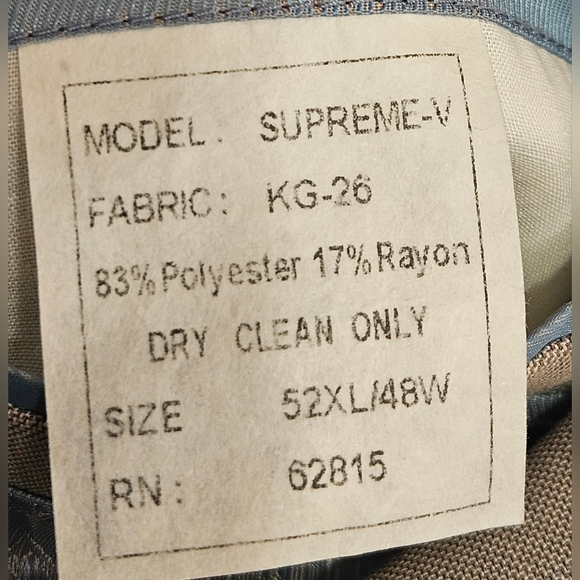 Steve Harvey Collection Beige Suit Jacket - Picture 13 of 14